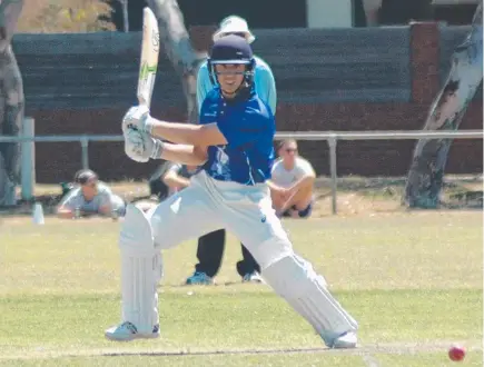  ?? Picture: MARK BRUNGER ?? IN FORM: Jordan Rossi made 101 for the Barwon Rockets under-21s.