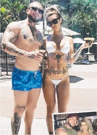  ??  ?? Benjamin 'Notorious' Geppert and his girlfriend Allaina Vader where thrown out of an island resort.