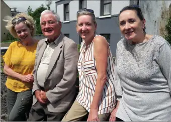  ??  ?? Catherine, Josie and Lena Walsh with Jerome ‘Toss’ O’Connell.