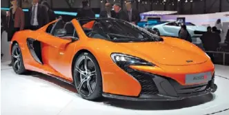  ??  ?? Mc Laren 650S. Con 650 caballos, versiones cupé y cabrio y precios de 235 y 260 mil euros.