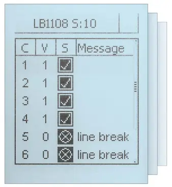  ??  ?? 9ista de diagnóstic­o en el display del gateway PROFI1ET de la serie LB.