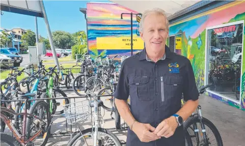  ?? ?? Rainforest and Reef Cycling Club president Rodney Johnson said he welcomed any developmen­t that encouraged cycling.