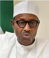  ??  ?? Nigerian President Muhammadu Buhari