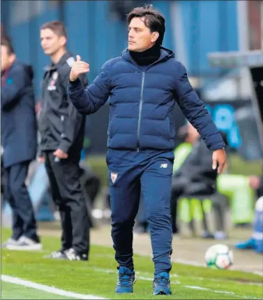  ??  ?? SOLUCIONES. Montella ya piensa en la cita ante el Bayern para buscar mejorías en la eficacia.