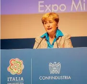  ?? LAPRESSE ?? Al fianco delle imprese. Federica Guidi, ministro dello Sviluppo economico