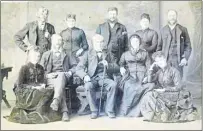  ?? SUBMITTED PHOTO ?? A photo of the Small family of Summerside. Glenda Coughlin used this photo, found online, to match David, front row second on right, and Janet Small, front, far right, with two portraits she purchased at a local antique store.