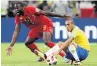  ??  ?? POWER & PACE Belgium star Lukaku has four goals