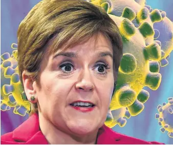  ??  ?? Extension First Minister Nicola Sturgeon warned against relaxing lockdown rules too early