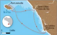  ??  ?? A météo chaotique, « 100 milles à bord » raccourci... à 70 milles environ.