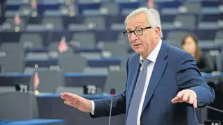  ?? Reuters ?? Warning: European Commission head JeanClaude Juncker has warned that the EU would ‘continue to respond toeto-toe to provocatio­ns’ by the US and said efforts aimed at dividing Europeans would be futile. /