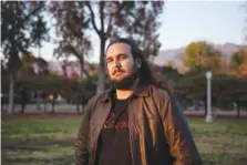  ?? JENNA SCHOENEFEL­D /THE CHRONICLE OF PHILANTHRO­PY VIA AP ?? The Southern Poverty Law Center's Esteban Gil poses Dec. 14 for a portrait at Jefferson Recreation Center in Pasadena, Calif.