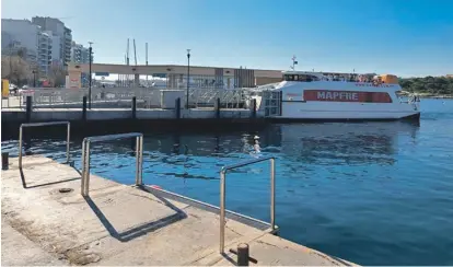  ?? ?? The Sliema ferry landing terminal is finally being used.