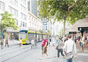  ??  ?? A light rail system in Auckland will deliver further savings to road users, says the Transport Minister.