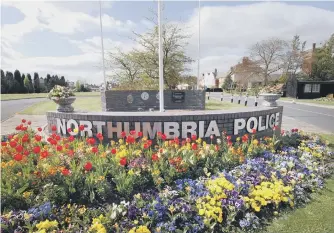  ??  ?? Northumbri­a Police headquarte­rs in Ponteland.