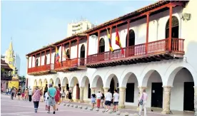  ?? ARCHIVO ?? Fachada de la Alcaldía Mayor de Cartagena de Indias en el Centro Histórico.