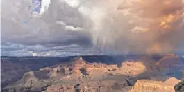  ?? KEITH DINES ?? A rainy day at Grand Canyon doesn’t have to put a damper on your fun.