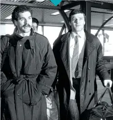  ??  ?? Michel Goulet et Peter Stastny ont été le coeur et l’âme des Nordiques pendant plusieurs saisons avant d’être échangés en 1990.