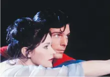  ??  ?? Kidder with Christophe­r Reeve in a scene from Superman.