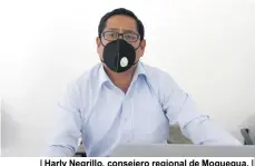 ??  ?? | Harly Negrillo, consejero regional de Moquegua. |