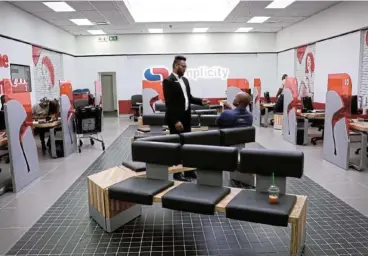  ?? Picture: Sebabatso Mosamo ?? The Capitec branch in Sandton City. The bank has been on a ‘strong recruitmen­t drive’ for tech skills.