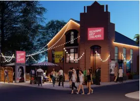  ??  ?? An artist’s impression of how the new Reading Rep Theatre will look