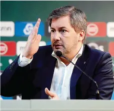  ??  ?? Bruno de Carvalho mantém-se firme na sua posição