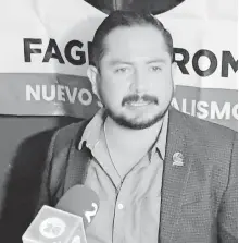  ?? /JUAN JOSÉ SIFUENTES ?? Jesú s Enrique Ramírez Pérez, líder de la CROM