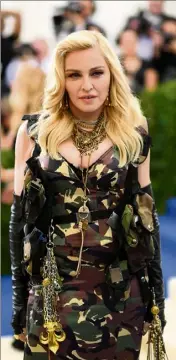  ?? (Photo AFP) ?? Madonna, ici à New York, le mai.