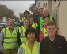  ??  ?? Volunteers from the Samaritans, It Sligo, Hawk’s Well Theatre and Sligo Grammar School involved in the video for ‘I’ll Be There.’