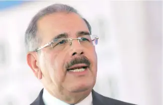  ?? FUENTE EXTERNA ?? Danilo Medina, presidente de la República.