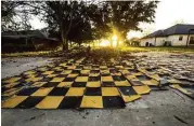  ?? Michael Ciaglo / Houston Chronicle ?? The flooring is all that remains of a house damaged three years ago in a massive explosion at the West Fertilizer Company.