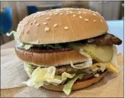 ?? ?? The bun was the only thing “big” in this McDonald’s Big Mac, and fortunatel­y, it was fresh.