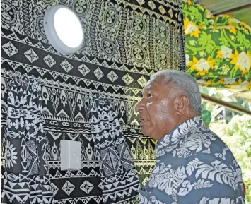  ?? Photo: Shratika Naidu ?? Prime Minister Voreqe Bainimaram­a commission­ed grid extension at Daku/Naveria in Savusavu on January 23, 2018.