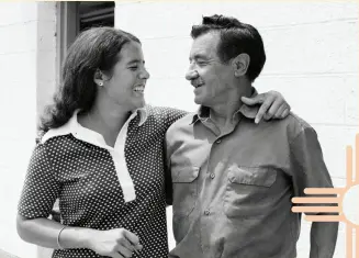  ??  ?? Nancy with her father, Domingo Lopez, 1973 in Roswell, New Mexico [left]. Nancy Lopez during tournament play c.1978