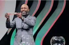  ?? BackpagePi­x ?? LUCAS Radebe during the Afcon 2023 qualifiers group stage draw at SuperSport Studio, Randburg this week. | SAMUEL SHIVAMBU