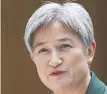  ?? ?? Foreign Minister Penny Wong.