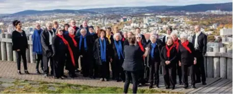  ?? Photo : Courtoisie de la Rose des vents ?? La chorale de l’Associatio­n communauta­ire francophon­e de Saint-Jean (ACFSJ) la Rose des vents.