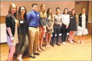  ?? Contribute­d photo ?? The CHH Auxiliary recently presented ten students pursuing an education in the healthcare field with $1,000 scholarshi­ps after a thorough review process of many qualified candidates.