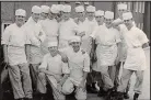  ??  ?? Budding chefs: Army cooks in their whites in the Sixties