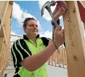  ?? PHOTO: MURRAY WILSON/FAIRFAX NZ ?? Female apprentice­s are becoming more common as the industry fends off a skills shortage.