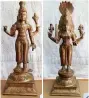  ?? ?? Stolen idols recovered from Virudhacha­lam