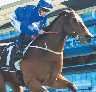  ??  ?? The James Cummings-trained Home Of The Brave — the 2018 Aurie’s Star runner-up — is Ladbrokes’ second favourite for the Group 3 race at Flemington on Saturday.