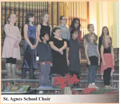  ??  ?? St. Agnes School Choir