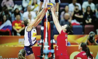  ?? Fivb ?? In Giappone Dopo la Cina, oggi l’incontro con le statuniten­si. Poi Serbia e Brasile