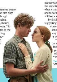  ??  ?? yOung lOve
Florence and Edward (Billy Howle) share a tender moment (below).