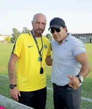  ?? Al timone ?? Walter Zenga insieme al presidente Joe Tacopina