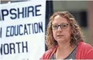  ?? DEB CRAM/SEACOASTON­LINE, FILE ?? Megan Tuttle, NEA-NH president, the largest teachers union in New Hampshire which opposes the state's divisive concepts law.