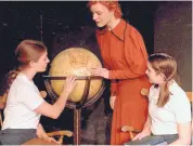  ?? PHOTOS BY LYNN ROYLANCE ?? From left, Leina Gries, Mairi Chanel and Lulu Sulich are shown in a scene from Lillian Hellman’s classic play, “The Children’s Hour,” opening Thursday at the Santa Fe Playhouse.