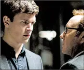  ??  ?? Baby (Ansel Elgort) has one last job to repay crime boss Doc (Kevin Spacey) in the adrenaline-fueled Baby Driver.