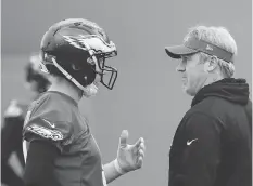  ?? MATT ROURKE/THE ASSOCIATED PRESS ?? Philadelph­ia fans hope Eagles QB Nick Foles and head coach Doug Pederson come through Sunday.